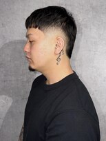 ホーミーズ 横須賀中央店(homies)&nbsp;クロップカット スキンフェード 黒髪 20代 メンズカット 眉毛