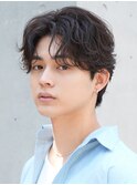 渋谷シャドウパーマ波巻きツイストスパイラルフェザーパーマ緩め