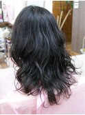 営業ビｆ－アフター、ダメージヘア大き目パーマ