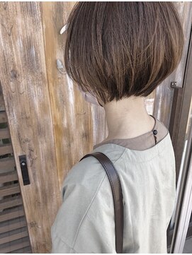 バンビ プライベート サロン(Bambi private salon) 丸みが可愛いショートボブ*アッシュベージュcolor*Bambi松平愛