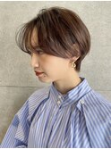 [SORA見藤] 前髪長めのマッシュショート　耳掛けアレンジ