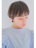 耳掛け前下がりショートボブ大人可愛いマニッシュショートカット