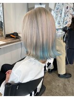 ザ オーダー(THE ORDER)&nbsp;水色のデザインを入れたシルバーカラー