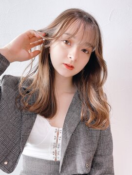 アルバム 渋谷パルコ(ALBUM) ★韓国風くびれヘアまろベージュ_ショコラアッシュ_29000☆