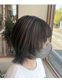 ショートレイヤー×バレイヤージュ