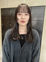 ヘアー アイス ルーチェ(HAIR ICI LUCE)&nbsp;イヤリングカラー顔まわりウルフホワイトシルバー/中西