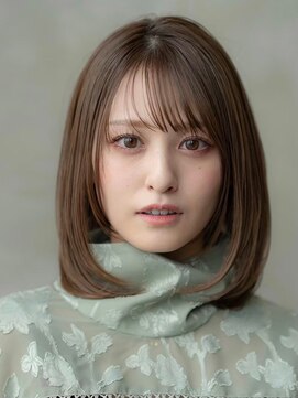 イオ 本厚木(io) 大人かわいいフェイスレイヤーシースルーバング小顔イメチェン