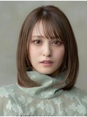 大人かわいいフェイスレイヤーシースルーバング小顔イメチェン