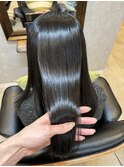 髪質改善ストレート艶々ロング