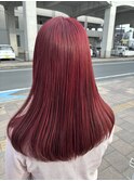 【Aizu 蒲原】Cherry red color(ブリーチ無し)