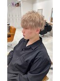 アッシュブラックカルマパーマベリーショートダークアッシュ