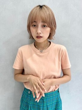 フォルテ 城北店 デザインカラー/レイヤーカット/ウェットヘア/オリーブベージュ