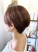 30代40代50代ハンサムショート白髪ぼかしハイライト　茅ヶ崎