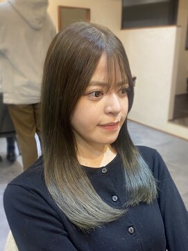 トワ(toi) オリーブグレージュ/ブリーチなしダブルカラー/横浜/横浜駅