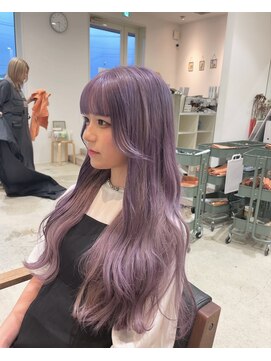 メルク(merc) カール/セミディ/シアーカラー/姫カット/ラベンダー