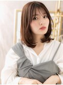 ツヤ感透けバング内巻きワンカールボブディc6北浦和20代30代40代