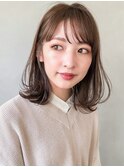艶感似合わせカット愛され外ハネボブ薄めバング#293f0731