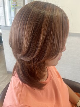 オッジ ヘアー 深谷店(Oggi Hair) オレンジカラー 8月