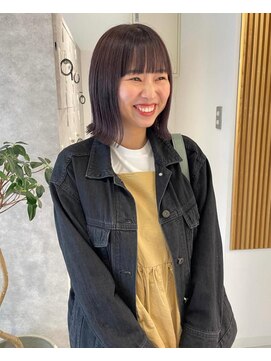 ミューズ バイ ケンジ(MUSE by KENJE) 艶カラー/切りっぱなしhair/平塚美容室