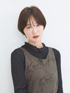 アーサス ヘアー デザイン 石岡店(Ursus hair Design by HEADLIGHT) グランマッシュショート暗めカラーデザインカラーココアブラウン