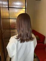 エディット アンド 緑地(Edit&) ピンクベージュ