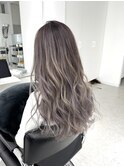 バレイヤージュグラデーションハイライトブリーチカラー盛岡
