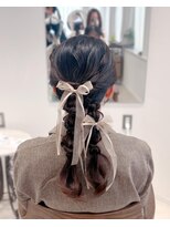 ラ ブランシュ 大宮(La Blanche)&nbsp;ツイン編みおろし/お呼ばれヘア