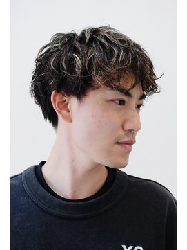 メンズショート　ニュアンスパーマ