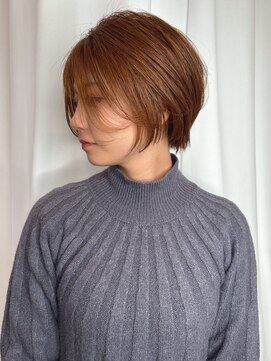 【MICHI 富田店 古作蓮】 ショートボブ 顔周りレイヤー 艶髪