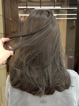 パークレーン アイス イヴェン(park lane ICI yeven) ブリーチなしダブルカラーオリーブグレージュ冬カラーレイヤー