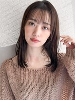 リヤン 表参道(lyann) くびれヘア美髪レイヤーカットダークアッシュサイドバング