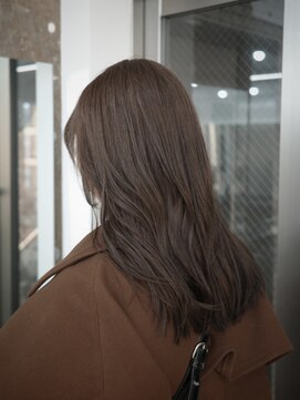 ディジョン 自由ヶ丘(Dijon) 韓国顔まわりレイヤーカットグレージュオリーブベージュブラウン