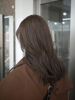 ディジョン 自由ヶ丘(Dijon) 韓国顔まわりレイヤーカットグレージュオリーブベージュブラウン