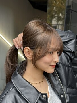 アマテラスゼロ 新宿(AMATELAS zero) AMATELAS /顔まわりカット/ミルクティーベージュ