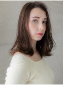 ダークアッシュ外ハネ小顔くびれヘア毛先パーマX北浦和30代40代