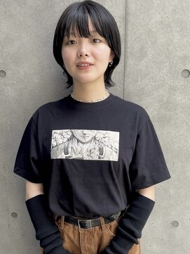エッセンス(THE ESSENCE) wolf切りっぱなしボブエアリーロング美髪ピンクブラウン