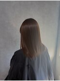 美髪矯正/縮毛矯正/チョコブラウン/オリーブベージュ