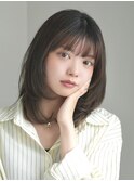 ミディアムレイヤー・ボブ/絶壁解消/20代/30代/長め