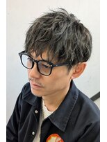 セブンフィズ(SEVEN fizz)&nbsp;40代50代の大人メンズに！清潔感ショート×白髪ぼかしハイライト