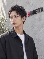 ルシードスタイルバレッタ フォーメン(LUCIDO STYLE BARRETTA for men) ソフトモヒカンパーマ×ツーブロック×黒髪