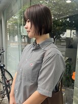 クプラ(Qpula) パつっとボブ ラベンダーブラウン 顔周りレイヤー