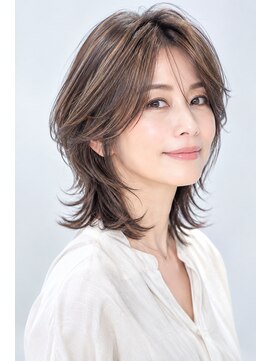 くらげ美容院 武蔵小杉 ４０代大人ウルフ