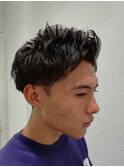 王道パーマスタイル