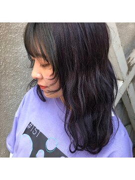 エル(EL by green) [ＡＫＩＫＯ]ブルーパープル×ネオウルフカット☆0112327997