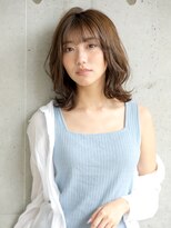アビエクレール 河内花園(abije claire) ナチュラルな外ハネミディ★20代30代50代 髪質改善