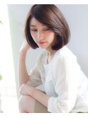 ツヤ暗髪ナチュラルボブ 大人かわいい☆