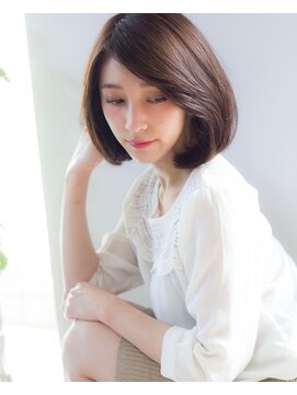 ロミー 本厚木(ROMMY.) ツヤ暗髪ナチュラルボブ 大人かわいい☆