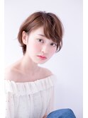 【shiomi H】大人可愛い耳だしショートボブ×ミルクチョコレート