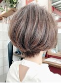 人気の脱白髪染めハイライトショート【Ruufus恵比寿渋谷】31575