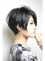 ヘア デザイン リスク(HAIR DESIGN RISK)&nbsp;【RISK 高橋勇太】三鷹カットが上手い 黒髪アシメベリーショート